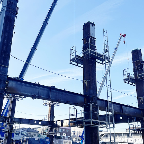 建物の未来を支える鉄骨工事